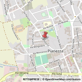 Mappa Via Parucco,  13, 10044 Pianezza, Torino (Piemonte)