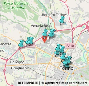 Mappa Corso Ferrara, 45010 Torino TO, Italia (3.76063)