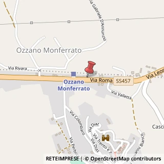 Mappa Via Roma, 7, 15039 Ozzano Monferrato, Alessandria (Piemonte)