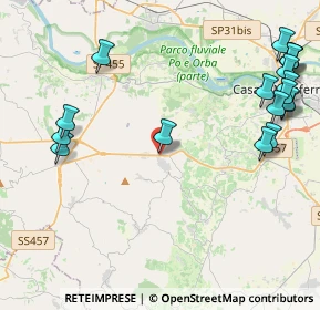 Mappa Via Guglielmo Marconi, 15039 Ozzano Monferrato AL, Italia (5.62889)