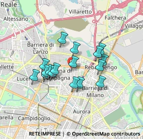 Mappa Via Bibiana, 10148 Torino TO, Italia (1.39353)