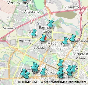 Mappa Via Lucca, 10151 Torino TO, Italia (2.8975)