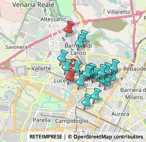 Mappa Via Lucca, 10151 Torino TO, Italia (1.3345)