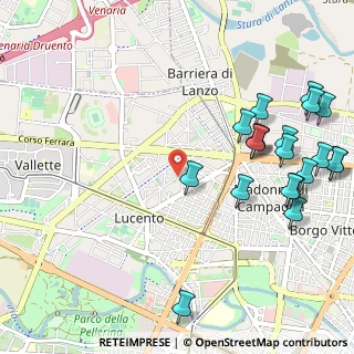 Mappa Via Lucca, 10151 Torino TO, Italia (1.3365)