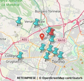 Mappa 10151 Torino TO, Italia (3.28545)