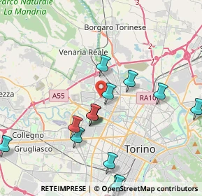 Mappa 10151 Torino TO, Italia (4.96625)