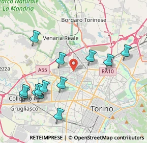 Mappa 10151 Torino TO, Italia (4.45692)