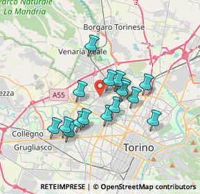 Mappa 10151 Torino TO, Italia (2.83063)