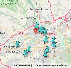 Mappa 10151 Torino TO, Italia (3.6475)