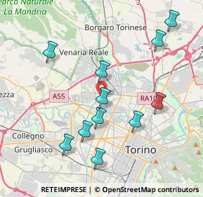 Mappa 10151 Torino TO, Italia (4.04818)