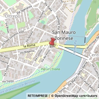 Mappa Via del Porto,  2, 10099 San Mauro Torinese, Torino (Piemonte)