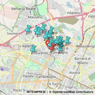 Mappa Via Lucento, 10151 Torino TO, Italia (1.07412)