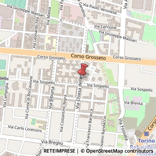 Mappa Via Chiesa della Salute,  132, 10147 Torino, Torino (Piemonte)