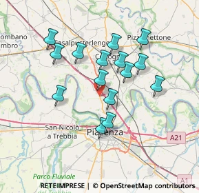 Mappa Strada Statale 9 Via Emilia, 26862 Guardamiglio LO, Italia (6.21333)