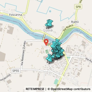 Mappa Via XX Aprile, 45020 Lusia RO, Italia (0.35172)