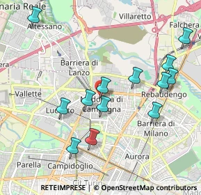 Mappa Via Avondo, 10100 Torino TO, Italia (2.06077)