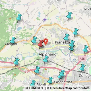 Mappa Via Lanzo, 10091 Alpignano TO, Italia (2.8965)