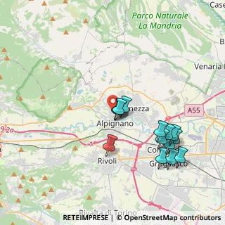 Mappa Via Lanzo, 10091 Alpignano TO, Italia (3.835)
