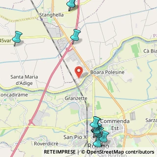 Mappa Via Stradon, 35040 Boara Pisani PD, Italia (3.42727)