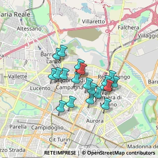 Mappa Via Campiglia, 10147 Torino TO, Italia (1.3965)