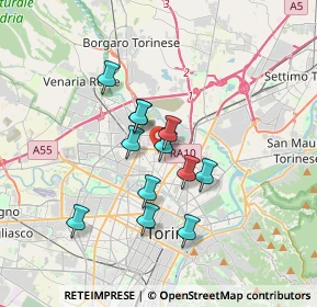 Mappa Via Campiglia, 10147 Torino TO, Italia (2.68833)