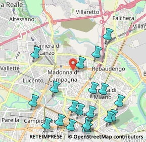 Mappa Via Campiglia, 10147 Torino TO, Italia (2.668)