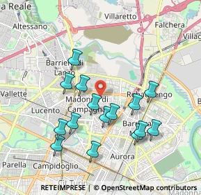 Mappa Via Campiglia, 10147 Torino TO, Italia (1.80333)