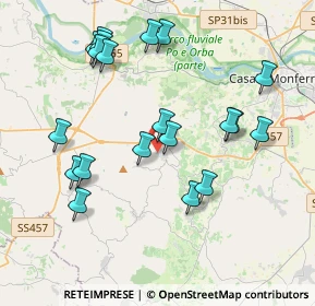 Mappa Via Perbocca, 15039 Ozzano Monferrato AL, Italia (4.0895)