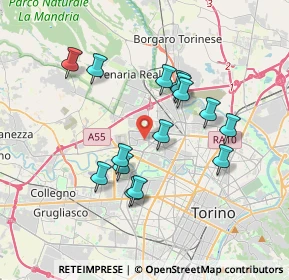 Mappa Pervinche, 10151 Torino TO, Italia (3.25933)