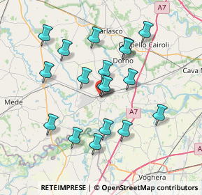 Mappa Viale della Libertà, 27039 Sannazzaro de' Burgondi PV, Italia (6.87111)