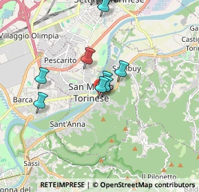 Mappa Via Monte Grappa, 10099 San Mauro Torinese TO, Italia (2.764)