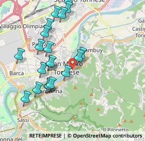 Mappa Via Monte Grappa, 10099 San Mauro Torinese TO, Italia (2.014)