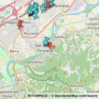 Mappa Via dell'Asilo, 10099 San Mauro Torinese TO, Italia (3.1115)