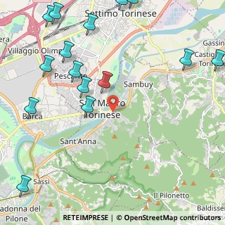 Mappa Via dell'Asilo, 10099 San Mauro Torinese TO, Italia (3.02333)