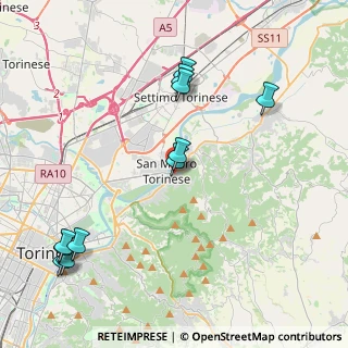 Mappa Via dell'Asilo, 10099 San Mauro Torinese TO, Italia (4.83545)
