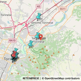 Mappa Via dell'Asilo, 10099 San Mauro Torinese TO, Italia (6.45158)