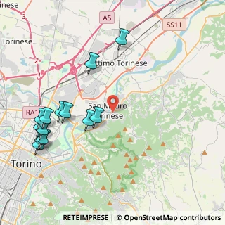 Mappa Via dell'Asilo, 10099 San Mauro Torinese TO, Italia (4.91846)