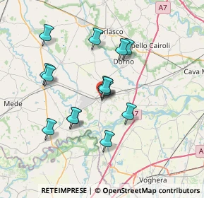 Mappa Via Giuseppe Garibaldi, 27039 Sannazzaro de' Burgondi PV, Italia (6.36429)