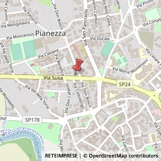 Mappa Via Susa, 18, 10044 Pianezza, Torino (Piemonte)