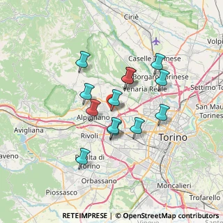 Mappa Via San Paolo, 10044 Pianezza TO, Italia (5.61308)