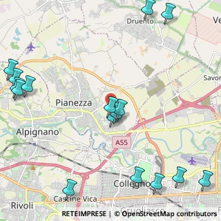 Mappa Via San Paolo, 10044 Pianezza TO, Italia (3.03063)