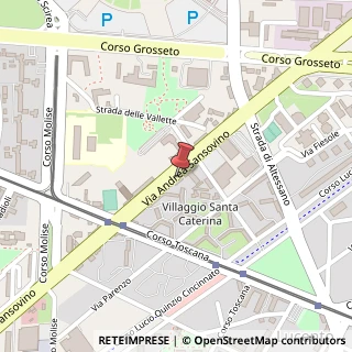 Mappa Via Andrea Sansovino, 110, 10151 Torino, Torino (Piemonte)