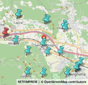 Mappa Via Papa Giovanni XXIII, 10057 Sant'Ambrogio di Torino TO, Italia (2.718)