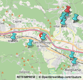 Mappa Via Papa Giovanni XXIII, 10057 Sant'Ambrogio di Torino TO, Italia (2.71923)