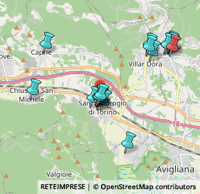 Mappa Via Papa Giovanni XXIII, 10057 Sant'Ambrogio di Torino TO, Italia (1.862)