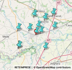 Mappa Via Case Nuove, 27039 Sannazzaro de' Burgondi PV, Italia (6.43)