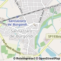 Map Sannazzaro de' Burgondi