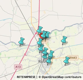 Mappa Via Alessandro Volta, 35040 Boara Pisani PD, Italia (2.86385)