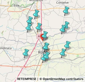 Mappa Via Alessandro Volta, 35040 Boara Pisani PD, Italia (7.12933)