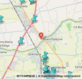 Mappa Via Alessandro Volta, 35040 Boara Pisani PD, Italia (3.5015)